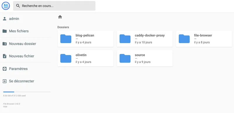 filebrower, gestionnaire de fichier en ligne