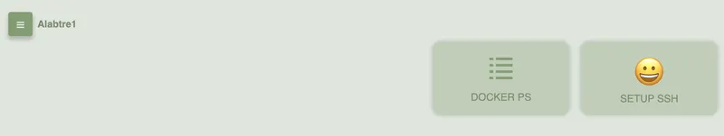 Bouton Setup SSH sur OliveTin Bouton Setup SSH sur OliveTin